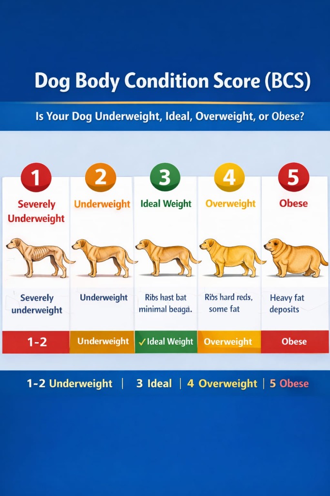 Dog Body Condition Score Chart